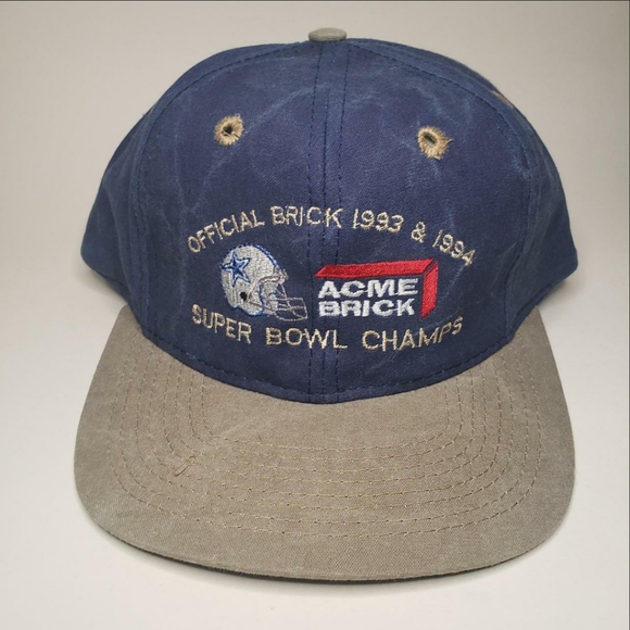 KATI SPORTCAP Other - Vintage 1993-1994 Dallas Cowboys Super Bowl Champs Acme Brick strapback hat/cap